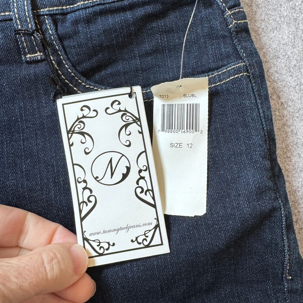 NYDJ Capri Jeans Womens 12 NWT Dark Wash Tummy Tuck Denim Cropped USA - Picture 7 of 14